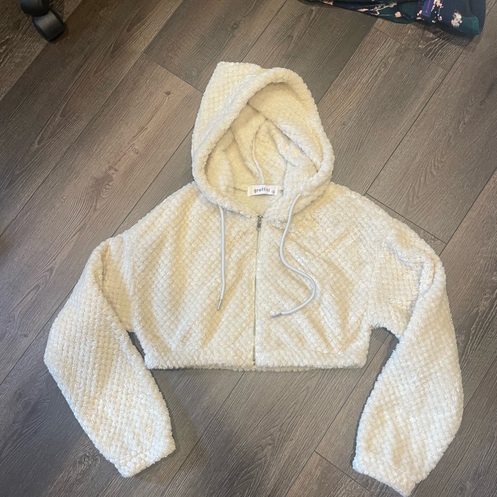 Cropped Fleece Jacket